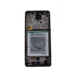 Bloc écran pré-monté sur châssis + batterie pour Samsung Galaxy A52 & A52 (5G) Blanc photo 2