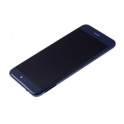 Écran Bleu COMPLET prémonté sur châssis avec batterie pour Huawei P8 Lite 2017 photo 2