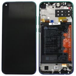 Bloc écran IPS LCD complet pré-monté sur châssis + batterie pour Huawei P40 lite E Bleu Aurore_photo1