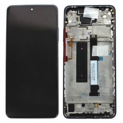 Bloc écran LCD et vitre pré-montés sur châssis pour Xiaomi Mi 10T Lite Bleu_photo1
