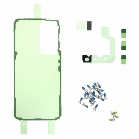 Set de sticker et de vis pour vitre arrière du Samsung Galaxy S21 photo 0