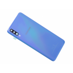 Vitre arrière originale d'occasion avec lentille de caméras pour Samsung Galaxy A70 - Bleu photo 0