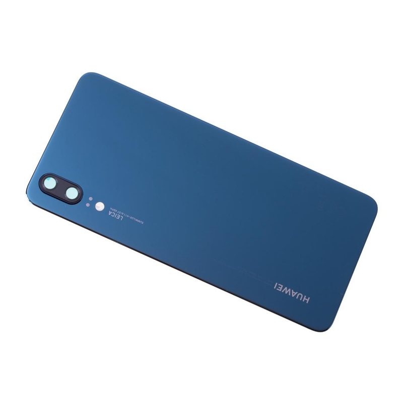 Vitre arrière originale d'occasion pour Huawei P20 - Bleu photo 0