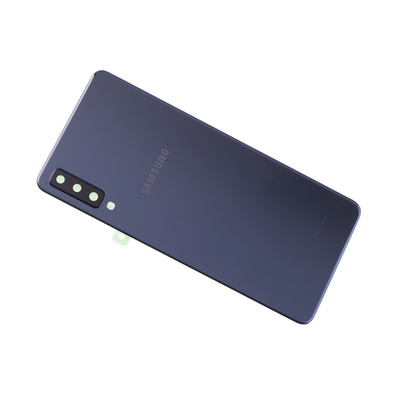 Vitre arrière originale d'occasion pour Samsung Galaxy A7 2018 - Noir photo 0