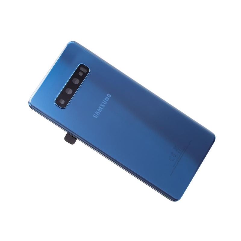 Vitre arrière originale d'occasion pour Samsung Galaxy S10 Plus - Bleu photo 0