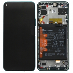 Bloc écran IPS LCD complet pré-monté sur châssis + batterie pour Huawei P40 lite 5G Vert_photo1