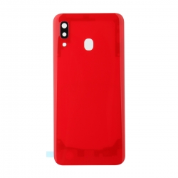 Vitre arrière compatible Samsung Galaxy A30 Rouge photo 1