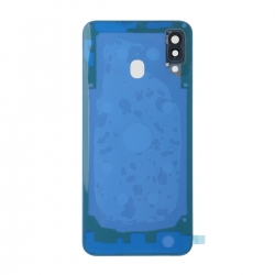 Vitre arrière compatible Samsung Galaxy A30 Bleu photo 2