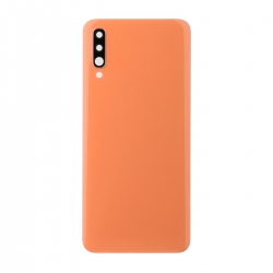 Vitre arrière compatible Samsung Galaxy A70 Orange photo 1