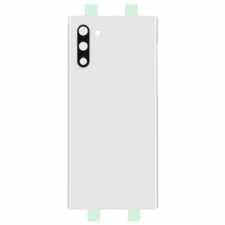 Vitre arrière compatible Samsung Galaxy Note10 Blanc photo 1
