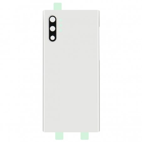 Vitre arrière compatible Samsung Galaxy Note10+ Blanc photo 1