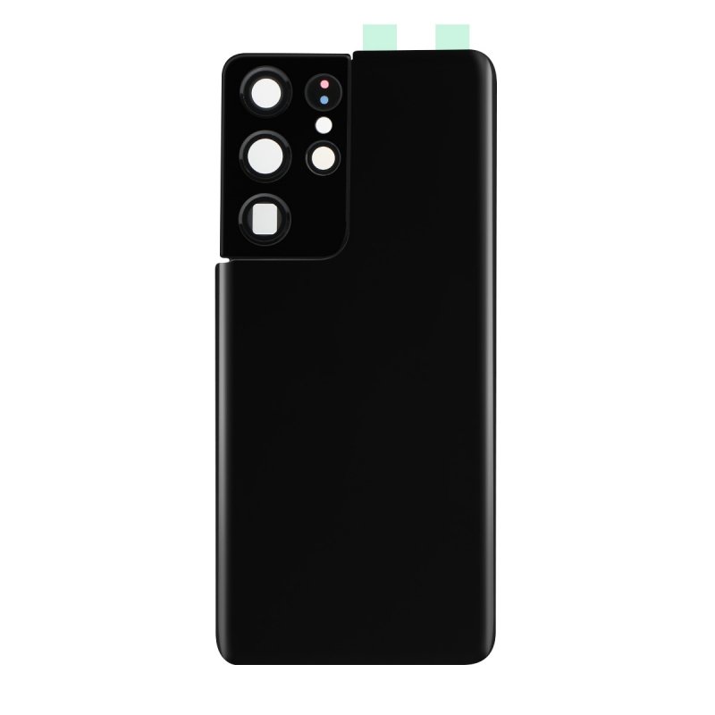 Vitre arrière compatible Samsung Galaxy S21 Ultra Noir Bricophone