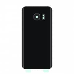 Vitre arrière compatible Samsung Galaxy S7 Edge Noir photo 1