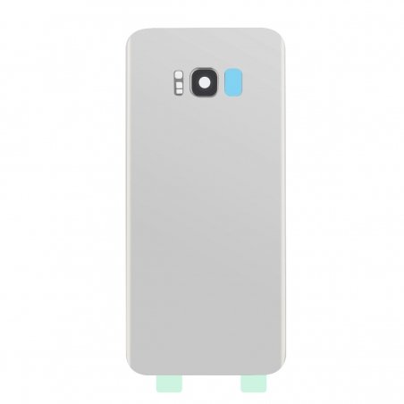 Vitre arrière compatible Samsung Galaxy S8+ Argent photo 1