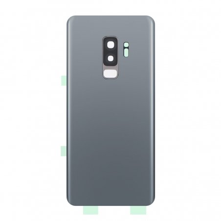 Vitre arrière compatible Samsung Galaxy S9+ Argent photo 1