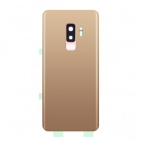 Vitre arrière compatible Samsung Galaxy S9+ Or photo 1