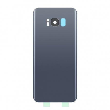 Vitre arrière compatible pour Samsung Galaxy S8 Gris Orchidée photo 1