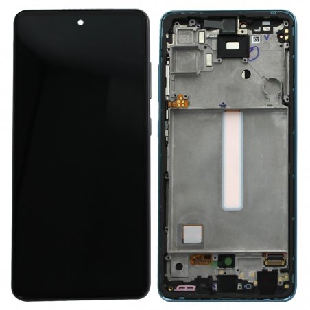 Bloc écran pré-monté sur châssis pour Samsung Galaxy A52 & A52 (5G) Bleu_photo1b
