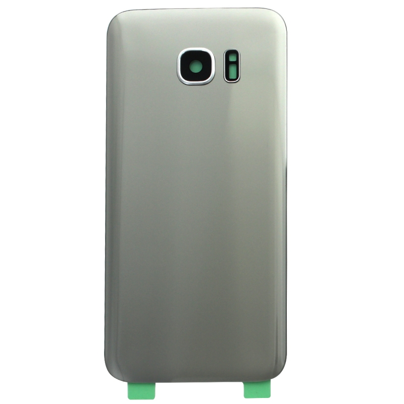 Vitre arrière compatible Samsung Galaxy S7 Edge Argent_photo1