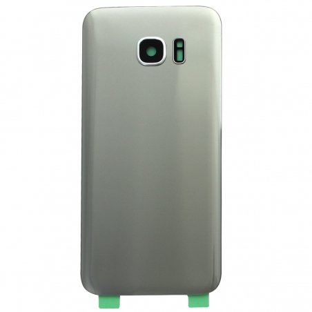 Vitre arrière compatible Samsung Galaxy S7 Edge Argent_photo1