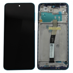 Bloc écran IPS LCD et vitre pré-montés sur châssis pour Xiaomi Redmi Note 9 Pro Bleu_photo1