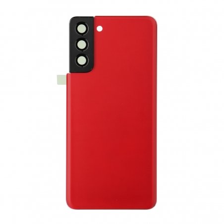 Vitre arrière compatible pour Samsung Galaxy S21+ Rouge photo 1