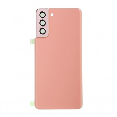 Vitre arrière compatible pour Samsung Galaxy S21+ Rose photo 1