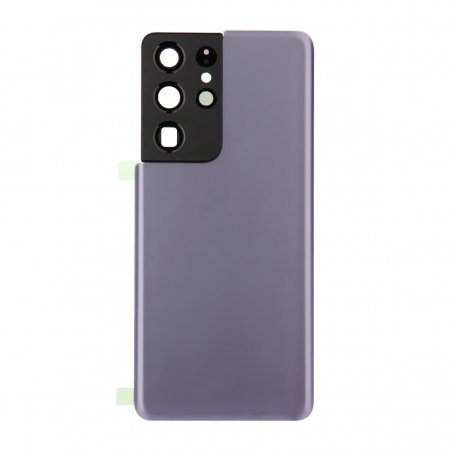 Vitre arrière compatible pour Samsung Galaxy S21 Ultra Violet photo 1