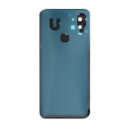 Vitre arrière compatible pour Xiaomi Mi 10 lite 5G Bleu photo 2