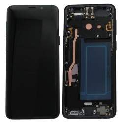 Bloc Écran Amoled et vitre prémontés sur châssis pour Samsung Galaxy S9 Noir - Reconditionné_photo1