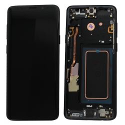 Bloc Écran Amoled et vitre prémontés sur châssis pour Samsung Galaxy S9 Plus Noir - Reconditionné_photo1