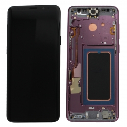 Bloc Écran Amoled et vitre prémontés sur châssis pour Samsung Galaxy S9 Plus Violet - Reconditionné_photo1
