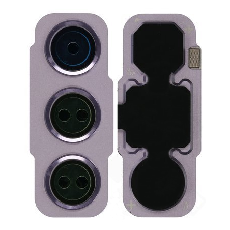 Châssis de la lentille de protection des caméras arrière pour Samsung Galaxy S21 FE Lavande