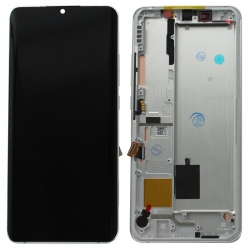 Bloc écran compatible pré-monté sur châssis pour Xiaomi Mi Note 10 et Mi Note 10 Pro Blanc_photo1
