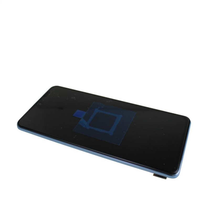 Bloc écran Amoled et vitre pré-montés sur châssis pour Xiaomi Poco F3 Bleu photo 1