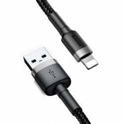 Câble Lightning vers USB cordon tissé noir photo 4