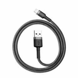 Câble Lightning vers USB cordon tissé noir photo 5