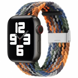 Bracelet multicolore foncé pour Apple Watch de 42 à 45mm photo 0