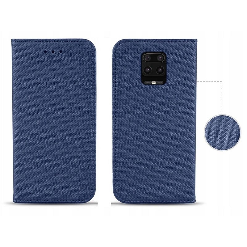 Housse portefeuille pour Xiaomi Redmi Note 9T 5G - Bleu marine photo 1
