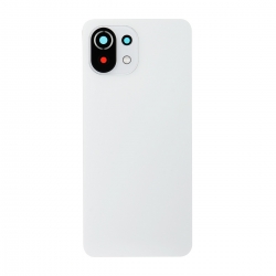 Vitre arrière compatible pour Xiaomi Mi 11 Lite 5G NE Blanc photo 01