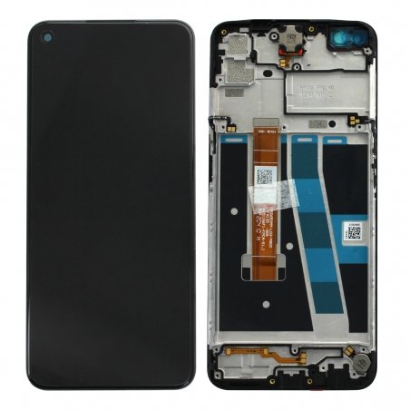 Bloc écran vitre + LCD pré-monté sur châssis pour Oppo A52 Noir_photo2