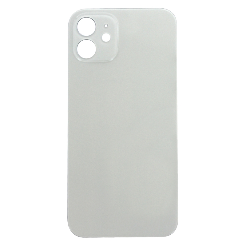 Vitre arrière pour iPhone 12 Blanc - Version BIG HOLE_photo1