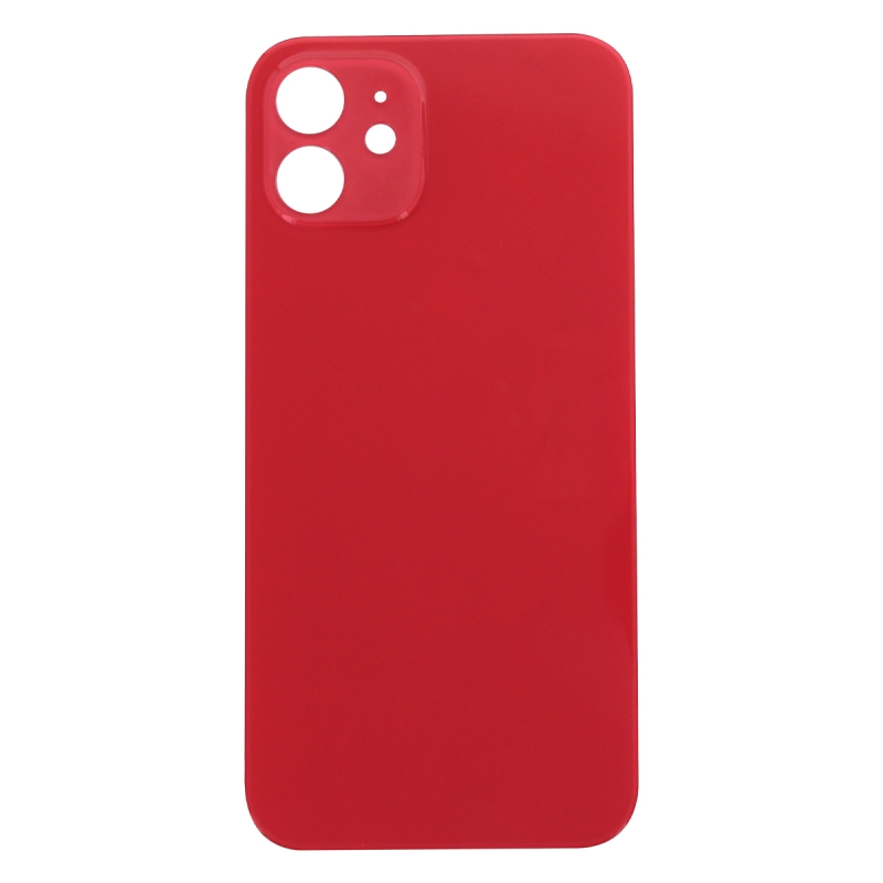 Vitre arrière pour iPhone 12 Rouge - Version BIG HOLE_photo1
