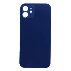 Vitre arrière pour iPhone 12 Bleu - Version BIG HOLE_photo1