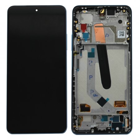 Bloc écran Super AMOLED et vitre pré-montés sur châssis pour Xiaomi Mi 11i Bleu_photo2