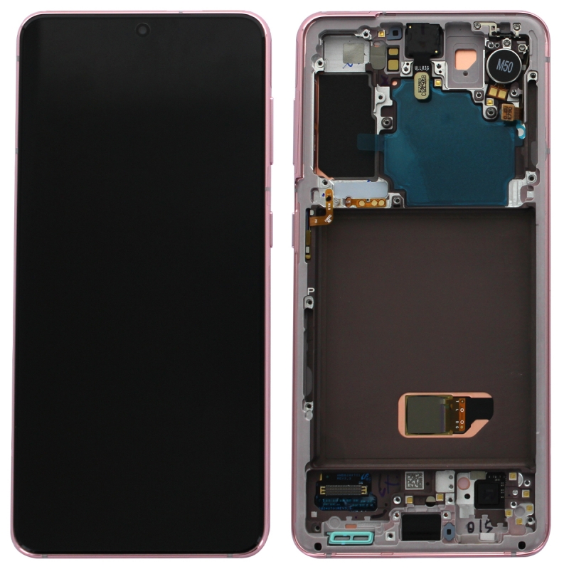 Bloc écran Dynamic Amoled 2X pré-monté pour Samsung Galaxy S21 Phantom Pink_photo1
