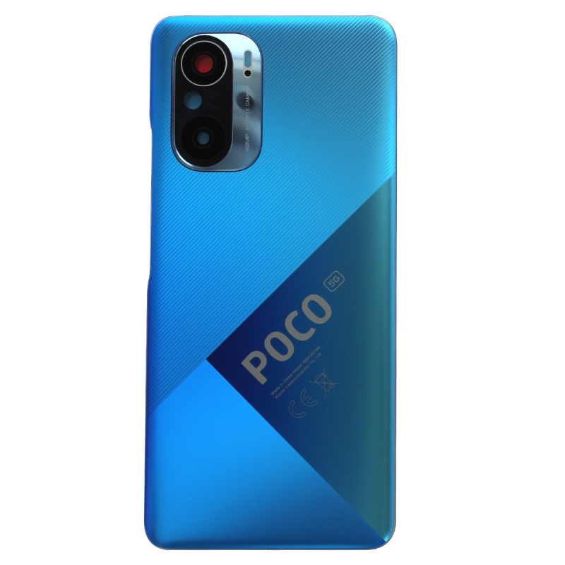 Vitre arrière pour Xiaomi Poco F3 Bleu_photo1