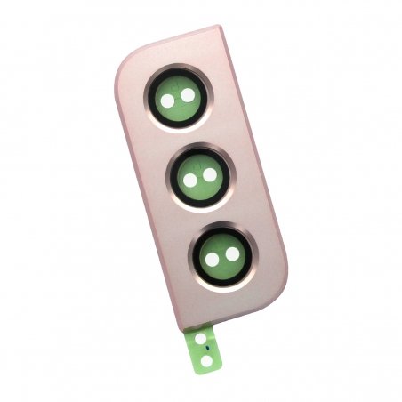 Châssis de la lentille de protection des caméras arrière pour Samsung Galaxy S22 Or Rose_photo1