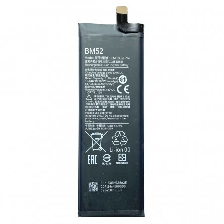 Batterie compatible pour Xiaomi Mi Note 10, 10 Pro, 10 lite photo 1