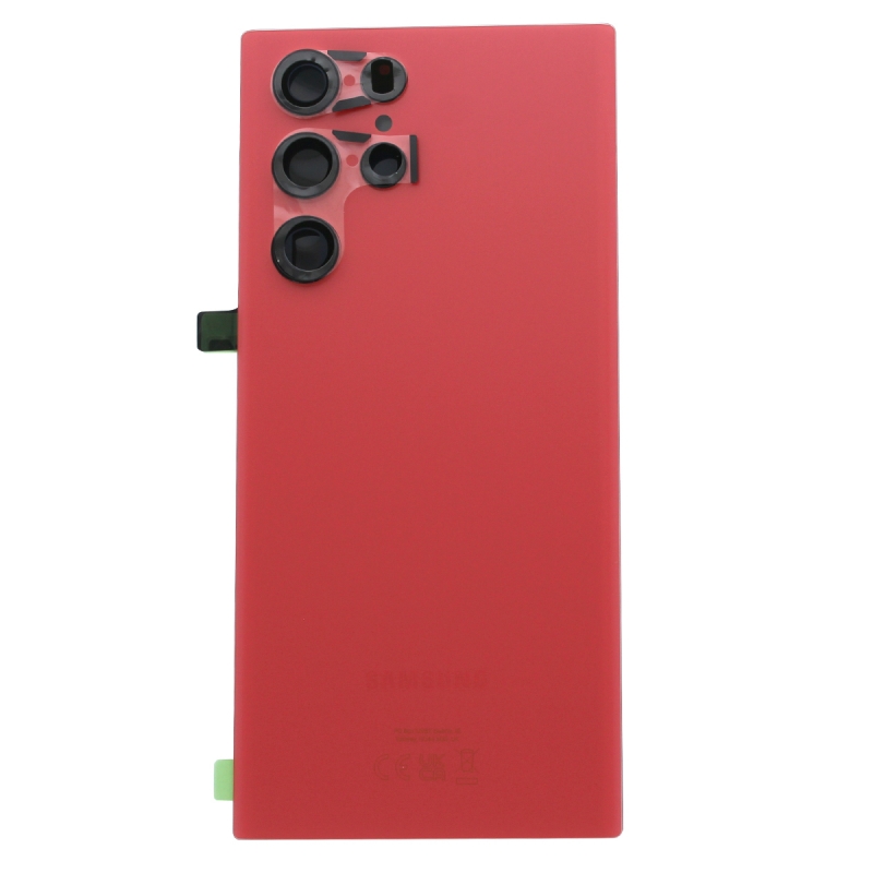 Vitre arrière pour Samsung Galaxy S22 Ultra Rouge_photo1